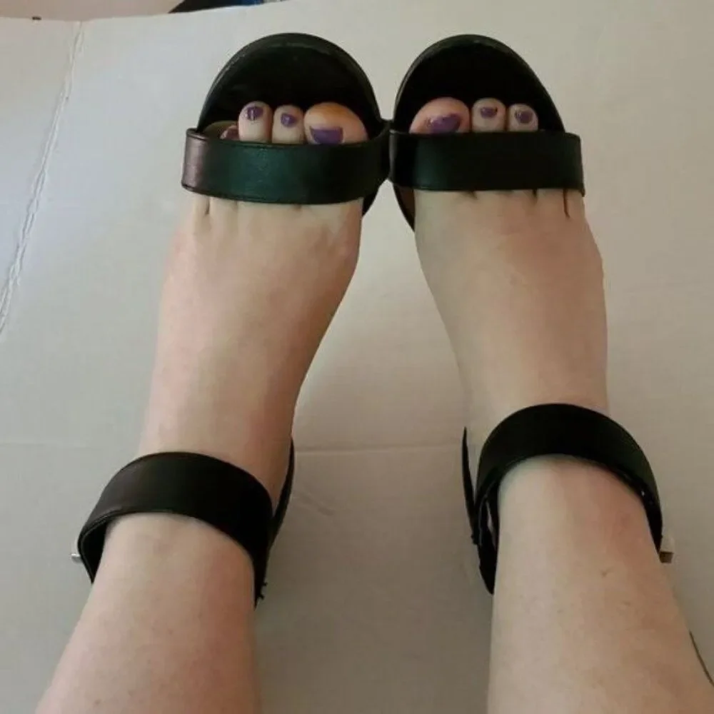 Steve Madden Black Stiletto Heels Shoes Strappy Ankle Strap Women's WOMAN'S 7 - Picture 11 of 16